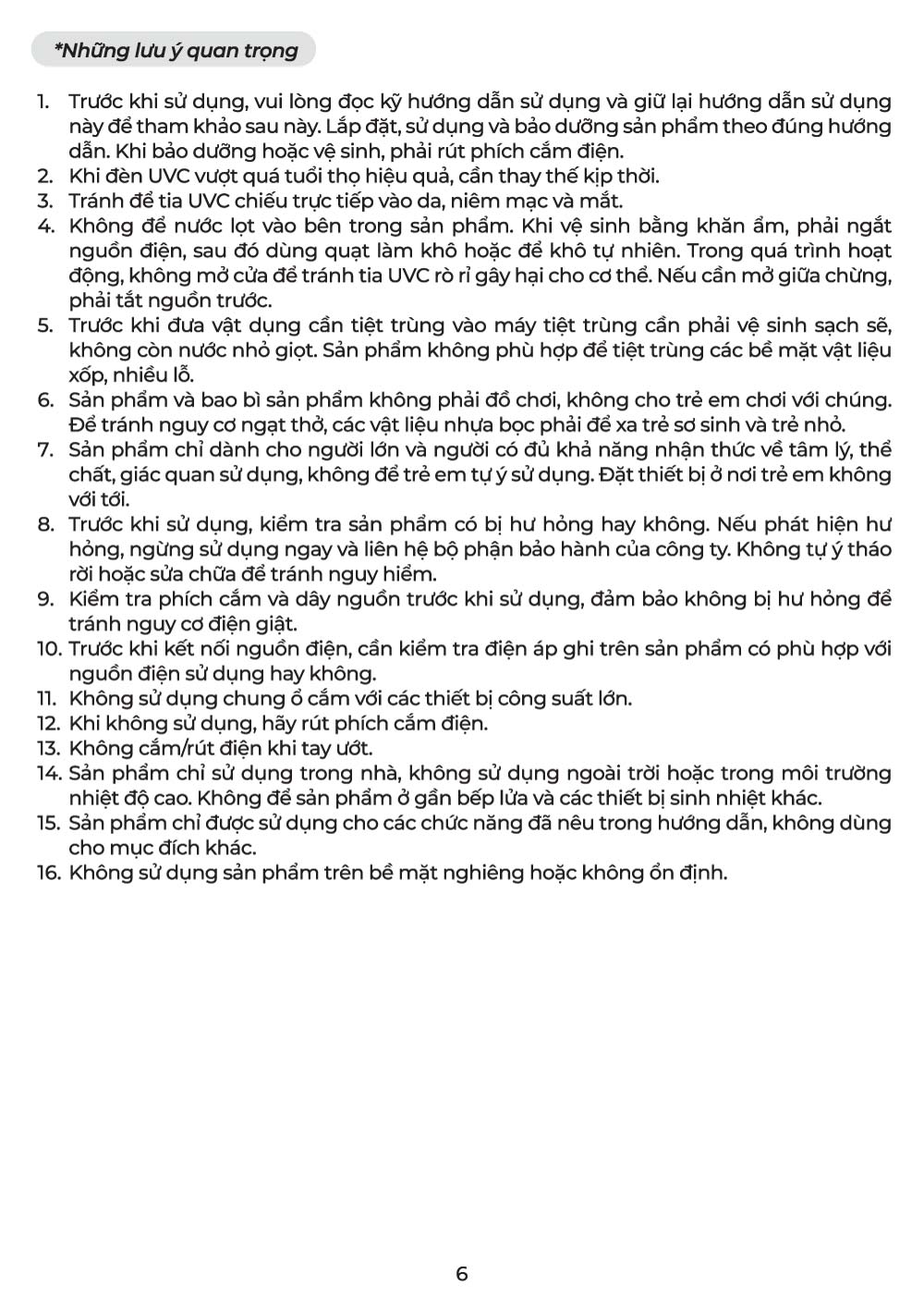 huong dan su dung may tiet trung say kho uvc mb132 8