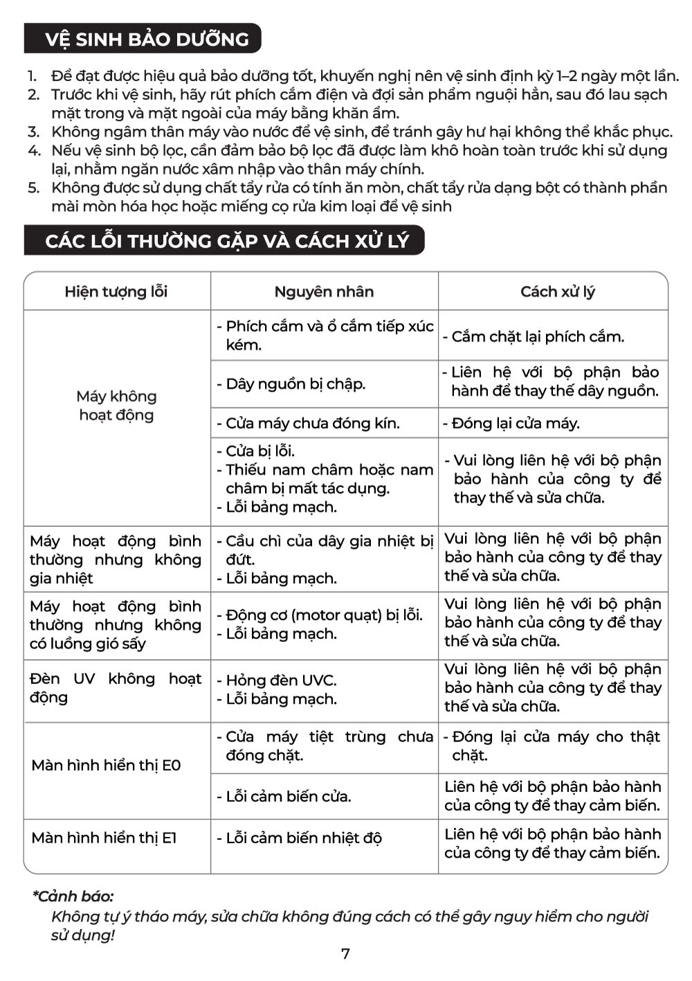 huong dan su dung may tiet trung say kho uvc mb132 9