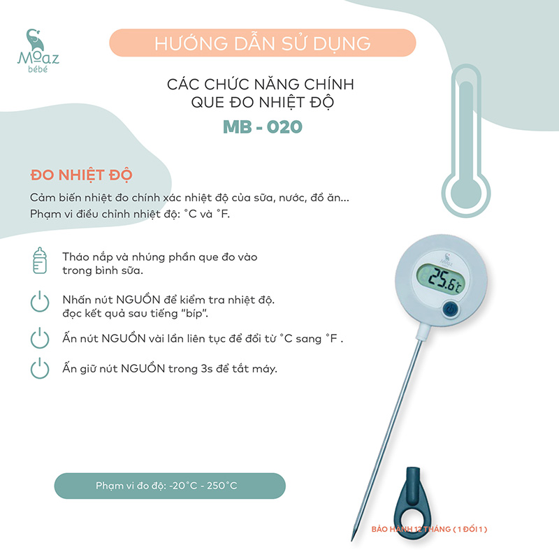 huong dan su dung nhiet ke do nuoc pha sua