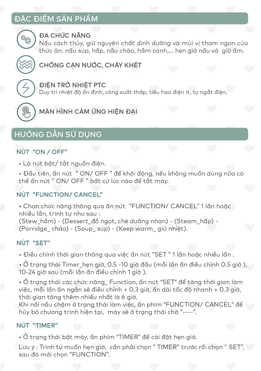 huong dan su dung noi nau cham mb030 3