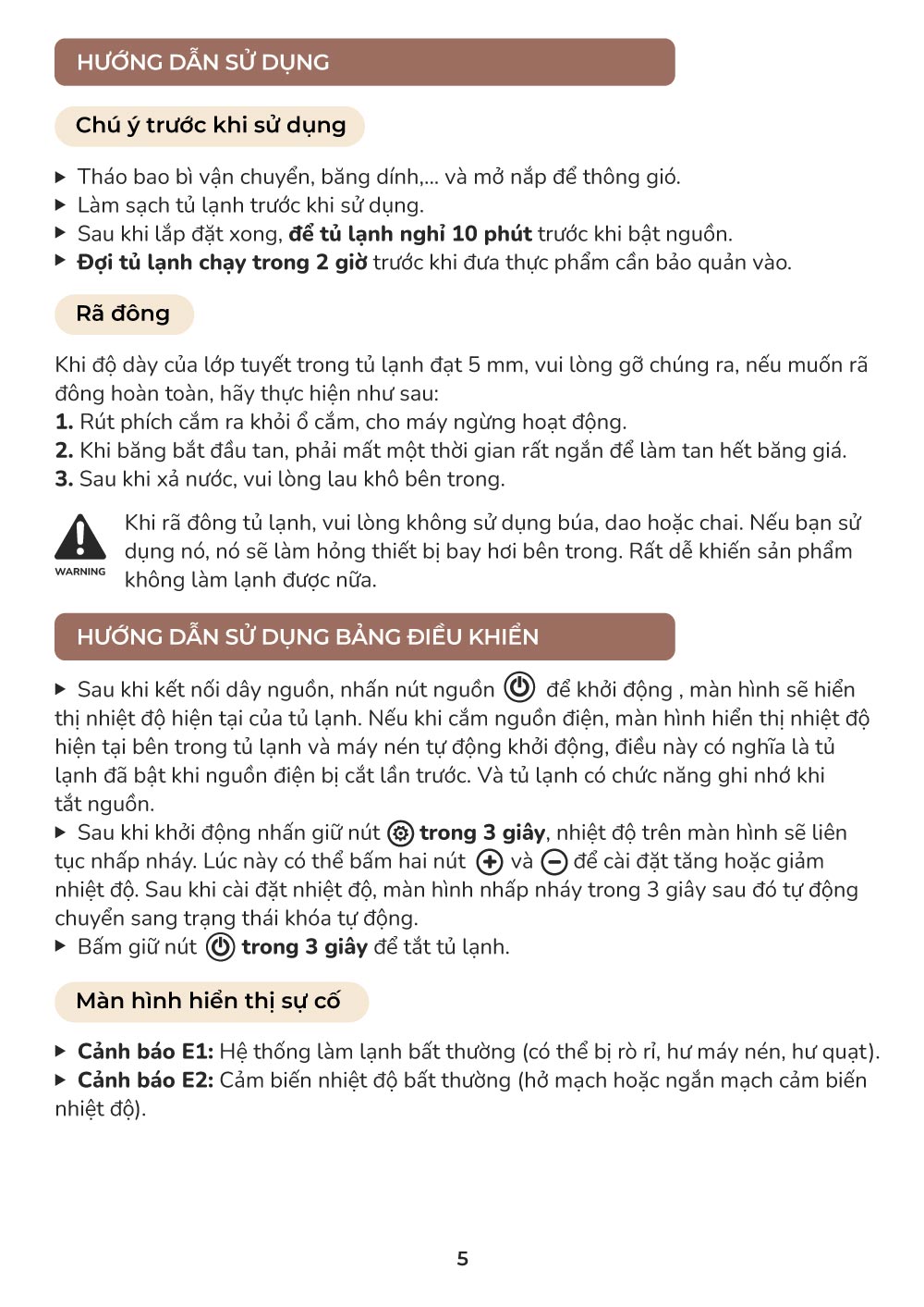 huong dan su dung tu lanh mini tru sua cho be mb074 6