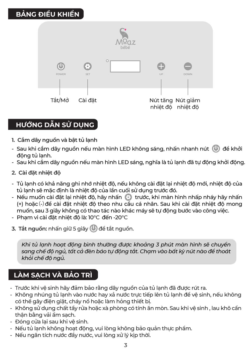 huong dan su dung tu lanh mini tru sua cho be mb131 4