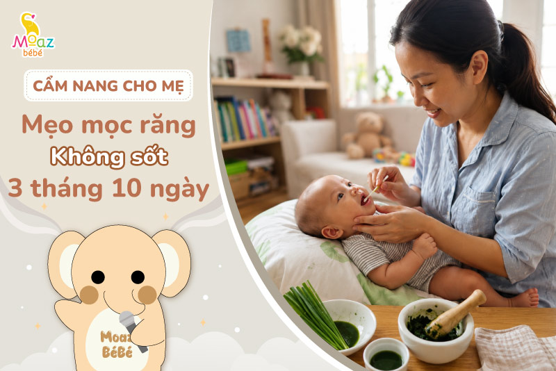 Mẹo mọc răng không sốt 3 tháng 10 ngày có đúng không?