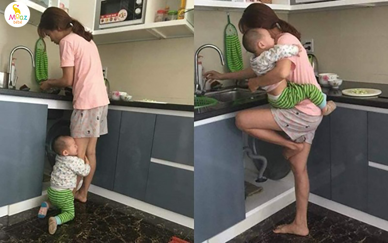 Vì sao mẹ có con nhỏ thường khó xoay xở việc nhà?