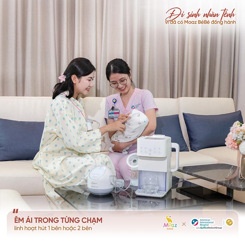 MB-110 tại các bệnh viện: Cùng mẹ sẵn sàng cho hành trình nuôi con bằng sữa mẹ 5 may hut sua mb110 tai cac benh vien 2