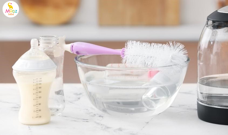 Quy trình rửa và tiệt trùng bình sữa thủ công