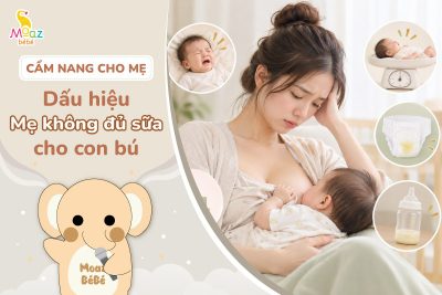 Những dấu hiệu mẹ không đủ sữa cho con bú