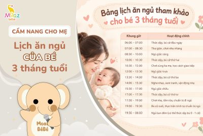 Lịch ăn ngủ của bé 3 tháng tuổi mẹ nên biết 12 Lịch ăn ngủ của bé 3 tháng theo phương pháp EASY