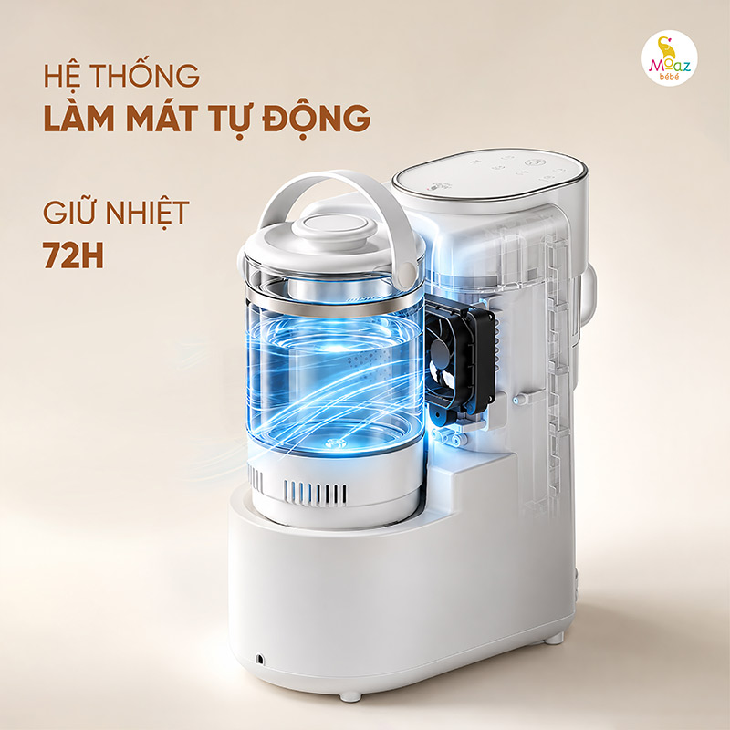 Máy pha sữa tự động Moaz BéBé MB - 135 6 máy pha sữa tự động mb135