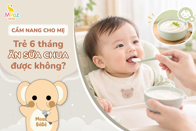 Trẻ 6 tháng ăn sữa chua được không? Cách cho bé ăn phù hợp 1 trẻ 6 tháng ăn sữa chua được không