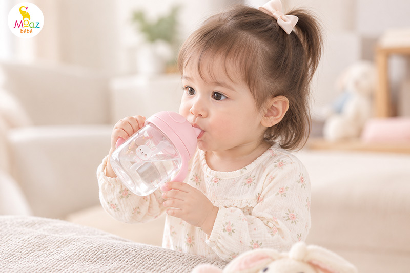 Trẻ sơ sinh mấy tháng được uống nước? Một số lưu ý quan trọng 5 Cách tập cho bé uống nước khi bắt đầu ăn dặm